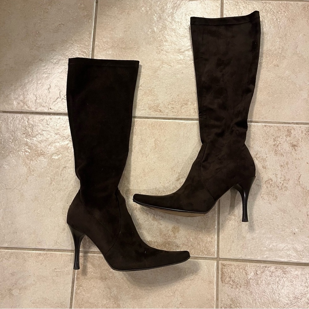 Donald J Pliner Brown Suede Boots